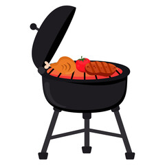 BBQ Party Illustration