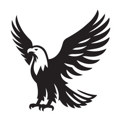 Fototapeta premium Majestic Eagle Soaring High: A Symbol of Freedom and Power.