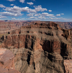 Dramatic Canyon Wall Vista with Blue Sky