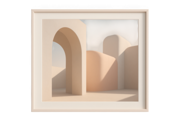 Minimal Architectural Arches in Soft Light