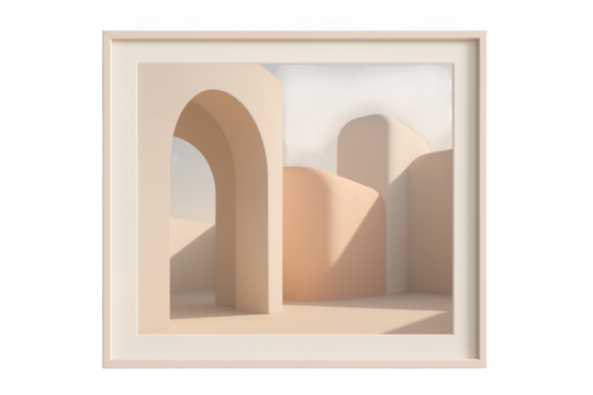 Minimal Architectural Arches in Soft Light