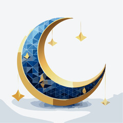 Illustration design plat de symbole nocturne minimaliste