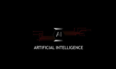 Modern Tech Company AI Branding Logo
