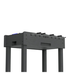 3D rendering illustration of a foosball table football
