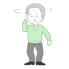 道に迷ったシニア男性