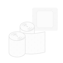 包帯とパッチのセットイラスト素材