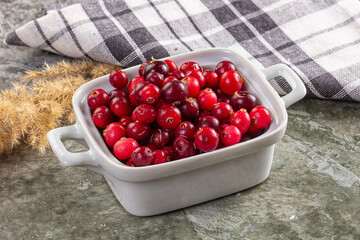 Sweet and sour fresh cranberry