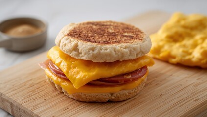 Breakfast Fusion. A Culinary Arrangement of Simple Shapes and Warm, Inviting Tones.