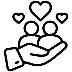 Empathy Mini Illustration Icon. Use For Modern Concept, Print, Ui, Ux Kit, Web And App Development. Vector Related To Business Finance, Management And More