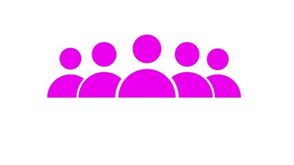 Business and team work icon animation, Modern teamwork and leadership concept featuring diverse people, partnership, communication, and digital network collaboration in a glowing futuristic style. - Powered by Adobe