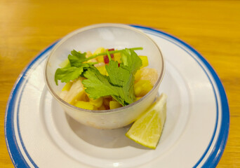 Peruvian Ceviche with Mahi-Mahi, Lime, and Cilantro