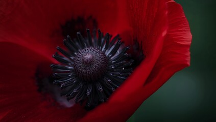 Crimson Dream, Dark Heart. A Study in Contrasts, Texture and Inner Depth.