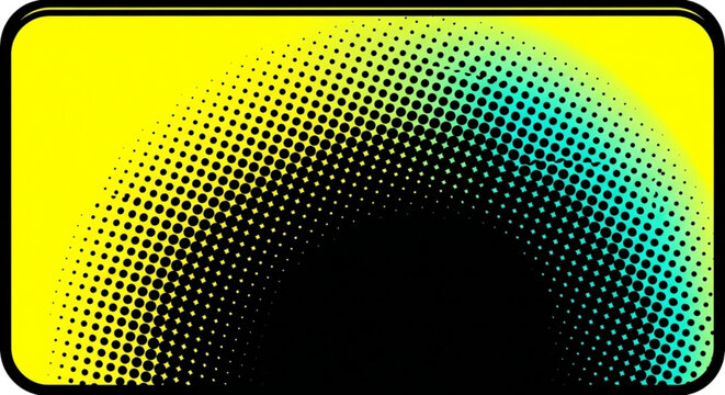 Vibrant halftone gradient background with rounded corners, a modern and eyecatching design element for various creative projects and applications