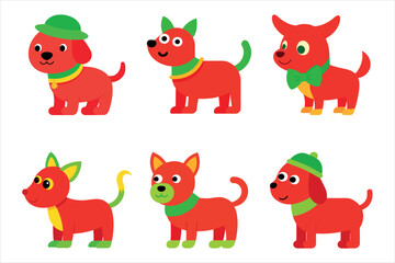 Smiling Puppy Vector Art Illustration