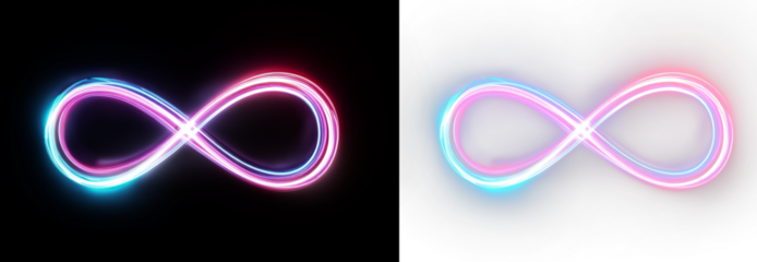 Modern infinity PNG continuous motion graphic illustration.