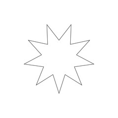 vector illustration of a star