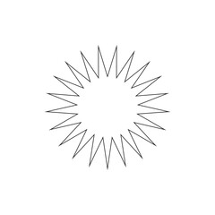 Fototapeta premium vector illustration of a star