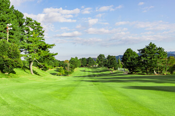 ゴルフ場　ゴルフコース　自然　風景　ゴルフイメージ