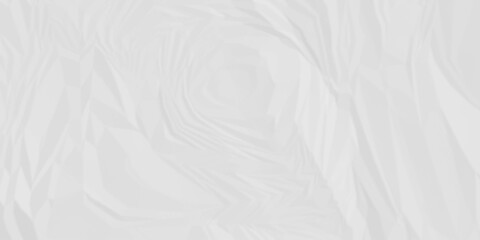 Obraz premium White crumpled paper creased grunge texture. Paper wrinkled surface glued paper poster background. Crumpled and top view textures can be used for background of text or any contents. 