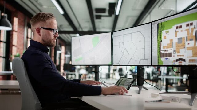 Modern Estate Staging For Sale On Computer