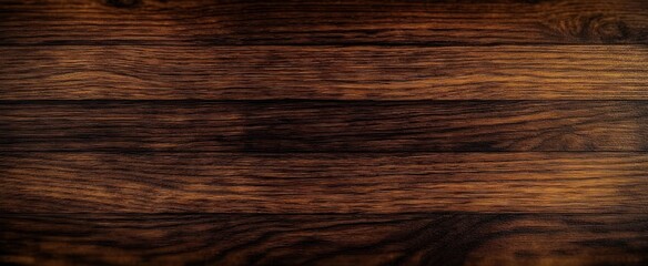 Obraz premium Dark brown textured wooden surface with natural wood grain patterns and smooth finish