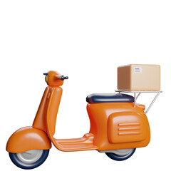 Delivery Courier Motorcycle