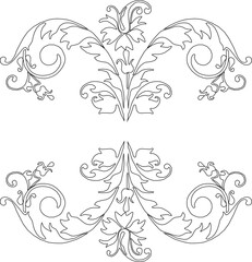 sketch vector illustration silhouette design pattern ornament decoration background abstract classic vintage ethnic traditional 