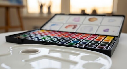 Watercolor Paint Set Palette