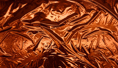 Metallic background with wrinkled texture