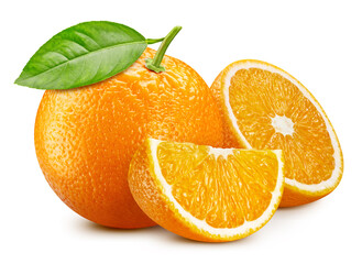 Orange isolated on white background