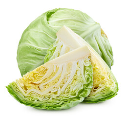 Cabbage isolated on white background