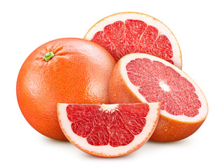 Grapefruit isolated on white background
