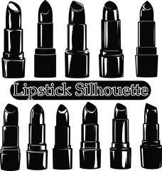 set of black and white lipstick