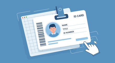 Digital Identity Card Creation and Management Platform with Barcode and User Details