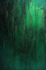 Fototapeta premium close-up view of a textured green wooden surface with visible grain and weathered vertical planks