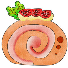 Strawberry Roll Cake