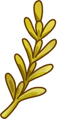 Rosemary Sprig Illustration