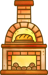 Bread Oven Illustration