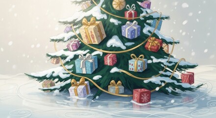 decorated christmas tree