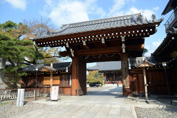 Obraz premium 宥清寺 山門 京都市上京区一条通七本松西入