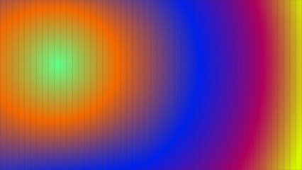 Colorful Abstract Lines and Radiating Bands Design