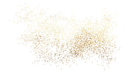 luxurious golden foil stain sparkle  on  transparent background
