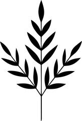 vector style floral branch transparent 