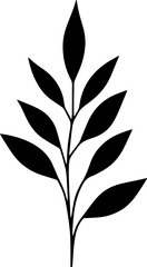 vector style floral branch transparent 