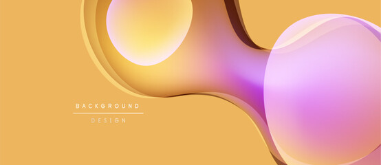 Abstract fluid shapes overlap, creating vibrant color gradients. Warm tones dominate background, suggesting modern design elements.