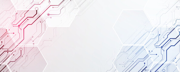 Abstract geometric circuit technology and science concept background