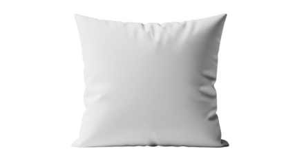 Blank White Square Pillow Mockup On Black Background