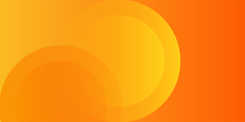 Abstract orange background with circles. Vector illustration