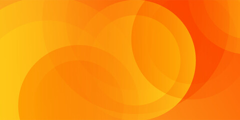 Abstract orange background with circles. Vector illustration