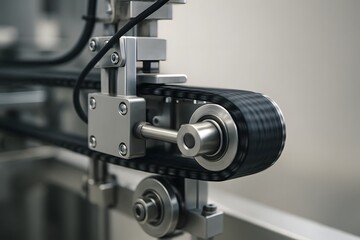 Fototapeta premium Robotic Arm in Modern Factory for Automation and Engineering Industries
